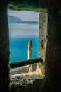 View from Chillon castle windows Royalty Free Stock Photo