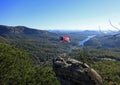 View of Chimney Rock Park NC