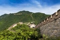 View of the China Great Wall in Mutianyu, China Royalty Free Stock Photo