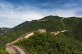 View of the China Great Wall in Mutianyu, China Royalty Free Stock Photo