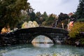 View of the Chinese Garden at Jardin Botanique Royalty Free Stock Photo