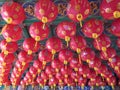 View of Chinese lattern in temple