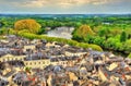 View of Chinon from the castle - France Royalty Free Stock Photo