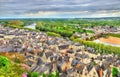 View of Chinon from the castle - France Royalty Free Stock Photo