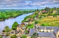 View of Chinon from the castle - France Royalty Free Stock Photo