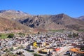 View of Chivay town from overlook, Peru Royalty Free Stock Photo