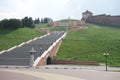 View at Chkalov stairs from down below.