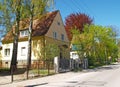 View of Chkalov Street in the spring. Kaliningrad