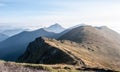 View from Chleb hill in Mala Fatra mountains in Slovakia