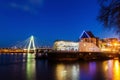 View of the chocolate museum in Cologne at night Royalty Free Stock Photo