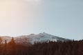 View of Chopok mountain and ski slope in Low Tatras Royalty Free Stock Photo