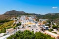 View of Chora, Kythira, Greece. Royalty Free Stock Photo