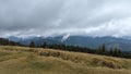 The view on the Chornohirsky ridge, the Carpathian mountains, Ukraine.