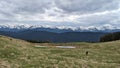 The view on the Chornohirsky ridge, the Carpathian mountains, Ukraine.