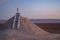 Chott Jerid- endorheic salt lake in southern Tunisia