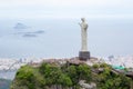 View of Christ the Redeemer statue in Rio de Janeiro, Brazil Royalty Free Stock Photo