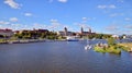 View of Chrobry Shafts and the Oder river.