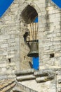 Church bell tower in Pope`s Palace in Avignon, France Royalty Free Stock Photo