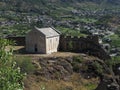 Church Castellana. Castle of Argent. Villeneuve. Aosta. Italy.