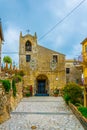 View of a church in Castelmola, Sicily, Italy Royalty Free Stock Photo
