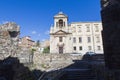 View of a church from Catania from Roman Theater