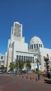 View of the church of the Cathedral of Ambato. This church was rebuilt in 1952