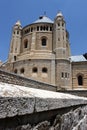 View of Church of Dormition on Mount Zion