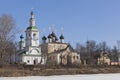 View of the Church of the Dormition on Navolok and the church of St Demetrius Prilutsk in Vologda