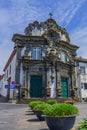 View of Church of Espirito Santo, Ribeira Grande, Sao Miguel island, Azores Royalty Free Stock Photo