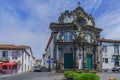 View of Church of Espirito Santo, Ribeira Grande, Sao Miguel island, Azores Royalty Free Stock Photo