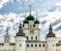 View of the Church of Gregory the Theologian from the outside of the Kremlin in Rostov the Great Royalty Free Stock Photo
