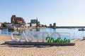 View of the church, lighthouse castle and hermitage of Castro Urdiales