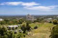 View of the church of Madonna of Grata on the background in Ostuni, province of Brindisi, Puglia, Italy