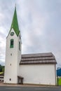 View at the Church of Maria Snow in Hochfilzen town - Austria Royalty Free Stock Photo