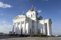 View of the church in the name of St. Alexis in the Annunciation Monastery. Nizhny Novgorod Royalty Free Stock Photo