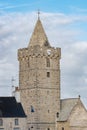 View of the Church Notre-Dame in Portbail in Normandy, France