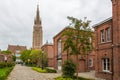 View of the Church of Our Lady, Bruges, Belgium Royalty Free Stock Photo