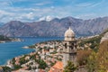 Church of Our Lady of Remedy and Boka Kotorska bay View from St John's fortress