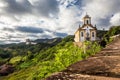 View of a church of ouro preto in minas gerais