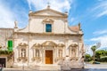 View at the Church of Purgatory in the streets of Molfetta - Italy Royalty Free Stock Photo