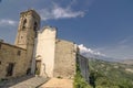 View of the church of Roccascalegna near the castle