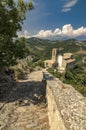 View of the church of Roccascalegna near the castle