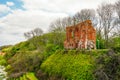 View of the church ruins of Hoff. Old ruin on the beach of the Polish Baltic Sea