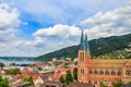 View of Church of the Sacred Heart in Bregenz, Austria Royalty Free Stock Photo