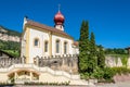 View at the Church of Saint George in Tiers - Italy