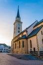 view of the church of saint jakob in the austrian city villach...IMAGE Royalty Free Stock Photo
