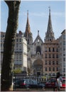 View on church Saint Nizier de Lyon from the quai Romen Rolland