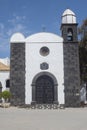 View on the church of San Bartolome, a village on the Canary Island of Lanzarote, Spain