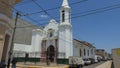 View of the Church of San Francisco of Piura, an old cloister built on the ancient Florida street. Declared a national monument in