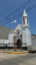 View of the Church of San Francisco of Piura, an old cloister built on the ancient Florida street. Declared a national monument in